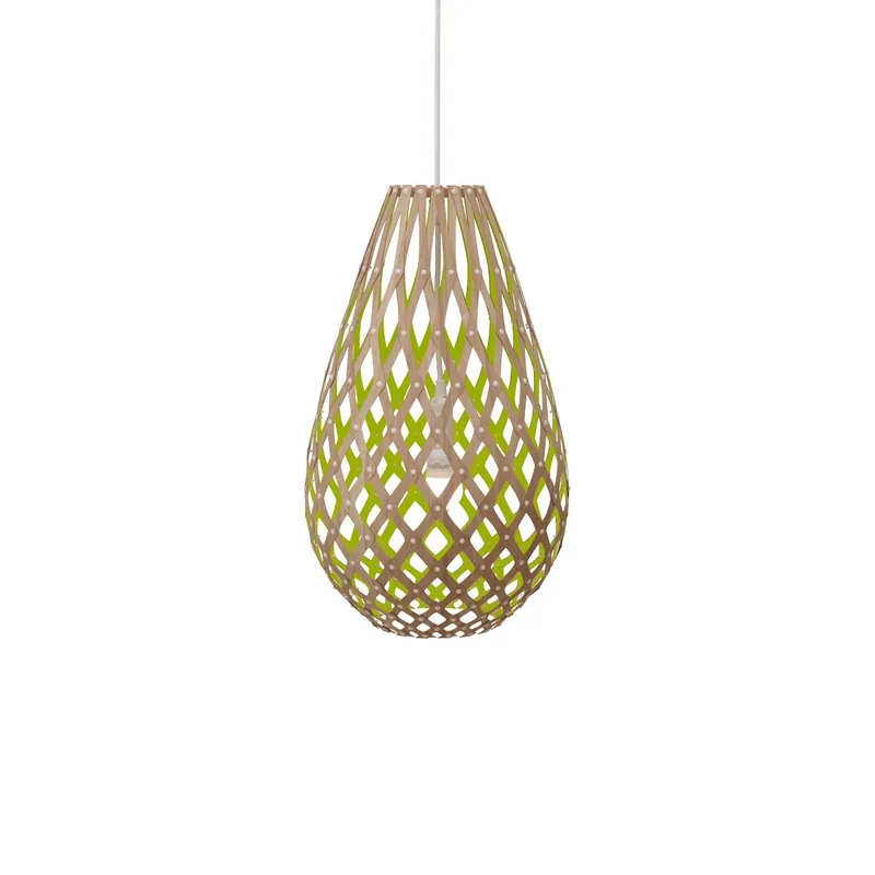 Super-Preis David Trubridge Koura Pendelleuchte 75 cm limette