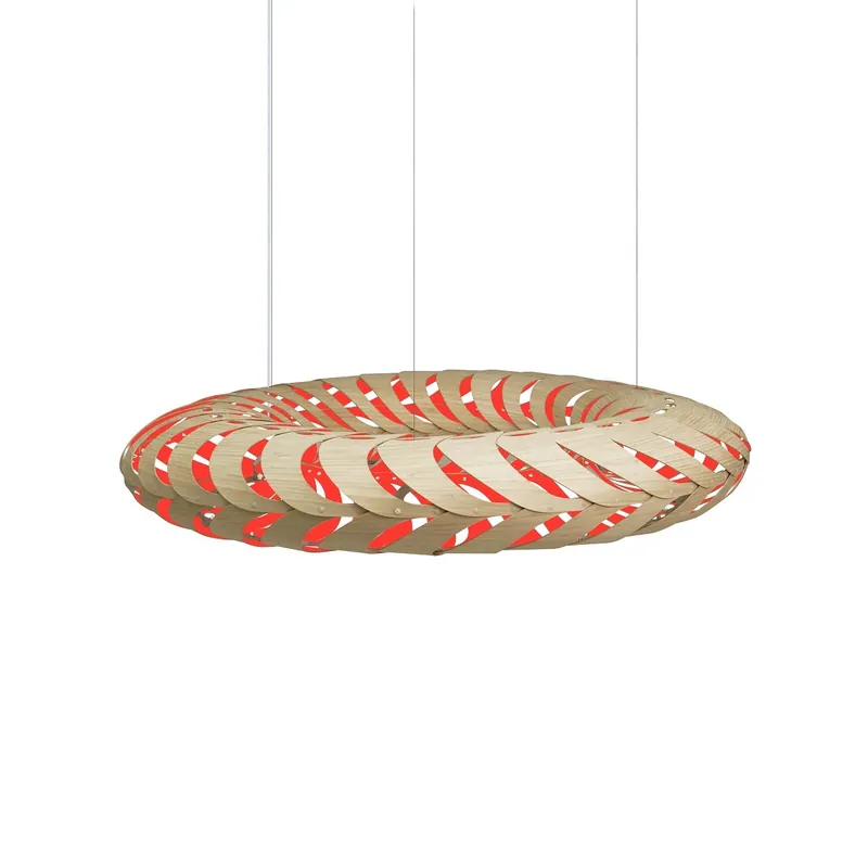 Schneller Versand David Trubridge Maru Pendelleuchte Ø 140cm rot