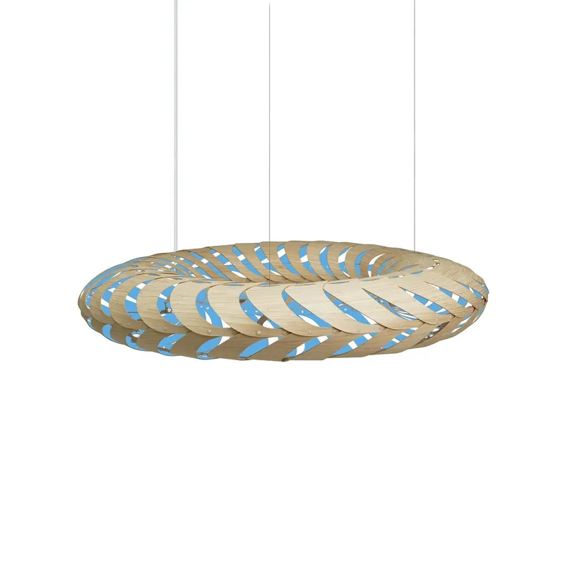 Preisreduziert David Trubridge Maru Pendelleuchte Ø 140cm blau