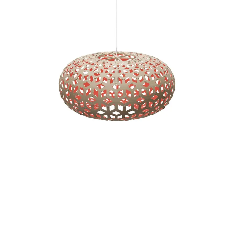 Markenprodukt David Trubridge Snowflake Pendelleuchte Ø 80cm rot