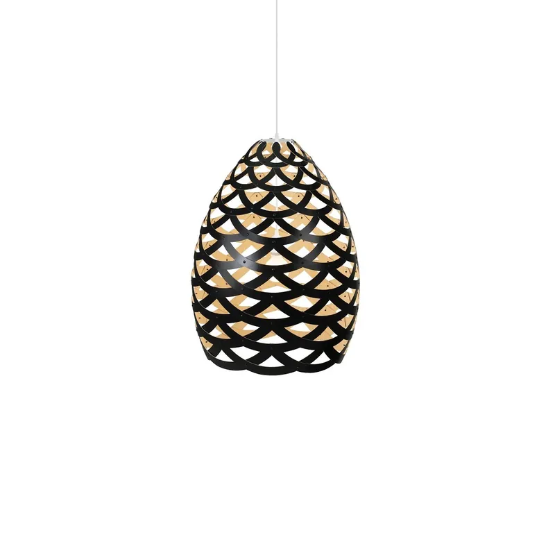David Trubridge Tui small Pendelleuchte Ø 40 cm schwarz 1 Seite Preis Gesenkt