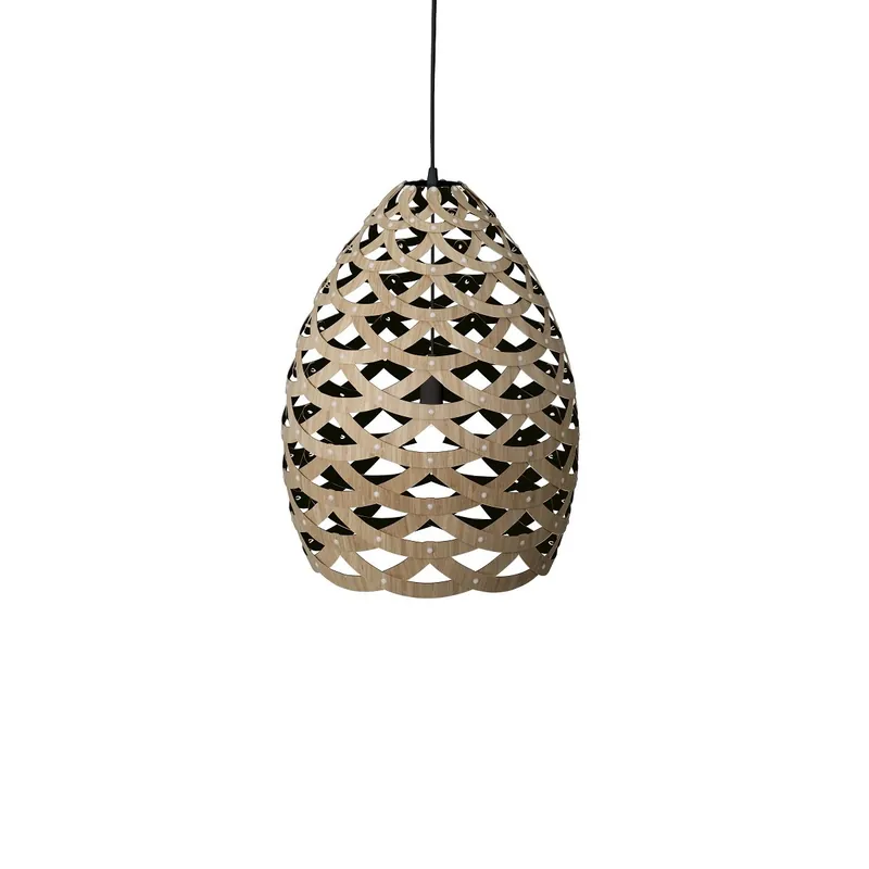 David Trubridge Tui medium Pendelleuchte Ø 54 cm schwarz 1 Seite Kracherpreis