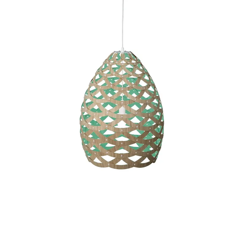 Billig David Trubridge Tui medium Pendelleuchte Ø 54 cm aqua