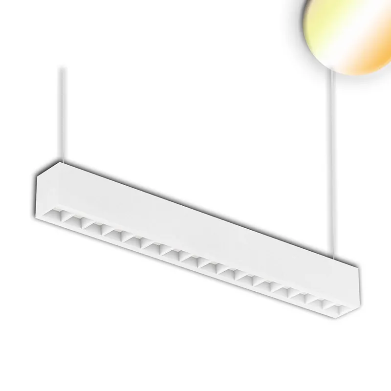 ISOLED 114060 LED Hängeleuchte Linear Raster ColorSwitch anreihbar 604mm weiß Schneller Versand