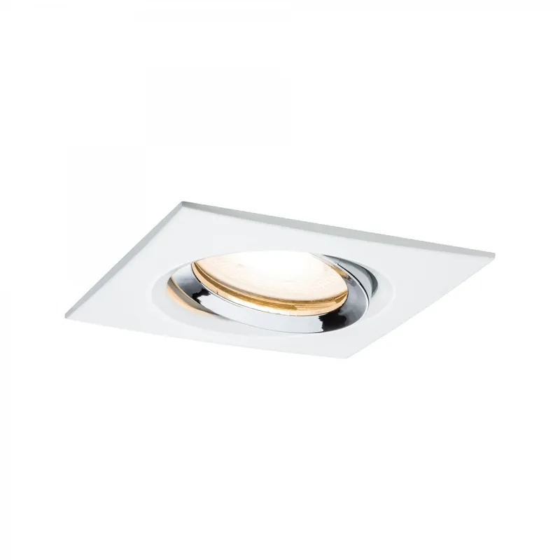 Paulmann No. 93664 Einbauleuchte LED Nova IP65 eckig max. 35W Weiß, Chrom 1er-Set schwenkbar Heißes Angebot