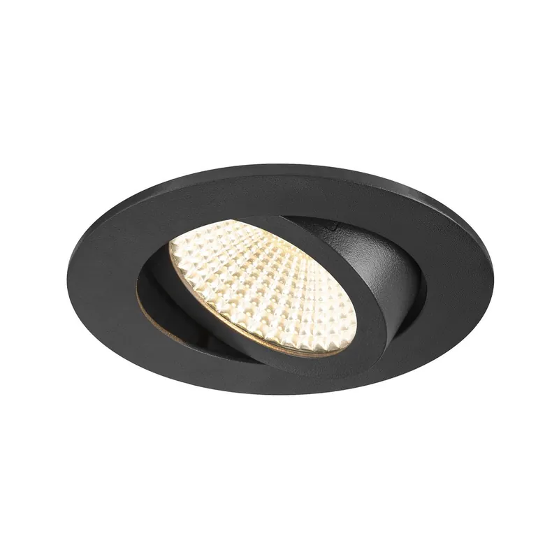 Echt SLV 1007436 NEW TRIA® UNIVERSAL 68 Deckeneinbauleuchte CCT Switch 60° rund schwarz