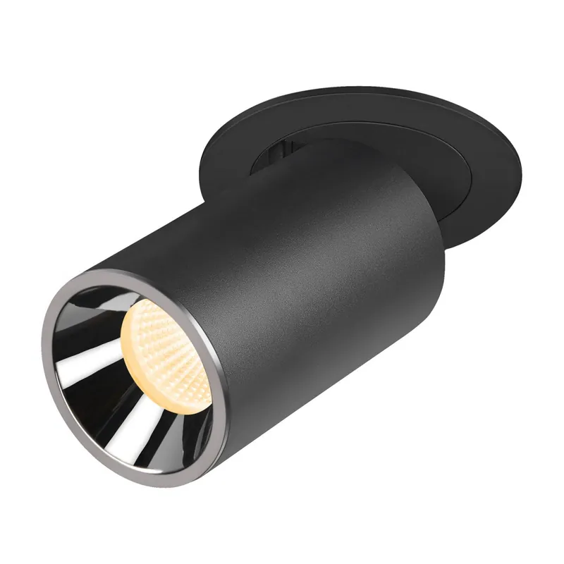 Günstig SLV 1007001 NUMINOS® PROJECTOR M Deckeneinbauleuchte 3000K 55° zylindrisch schwarz chrom