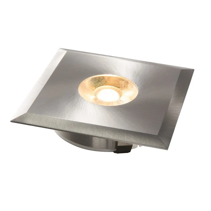 Preisknaller Heitronic 23376 LED Einbaustrahler Austin quadratisch starr Aluminium