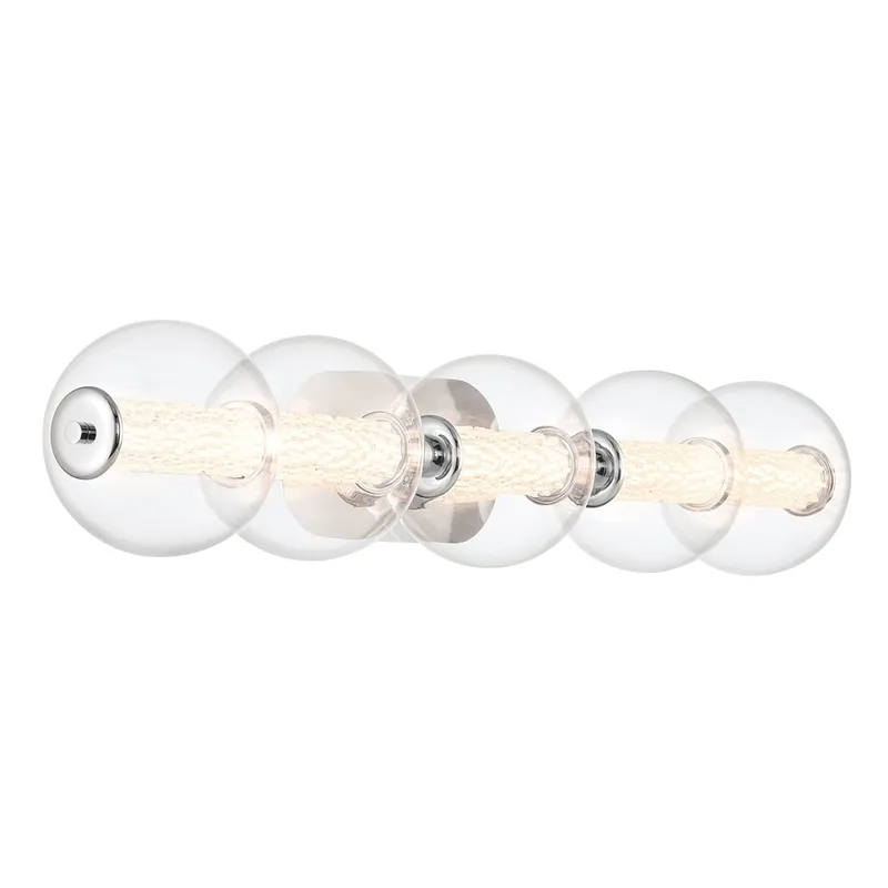 Billig Elstead Lighting LED Wandleuchte Atomo 5-flammig Chrom poliert 3000K