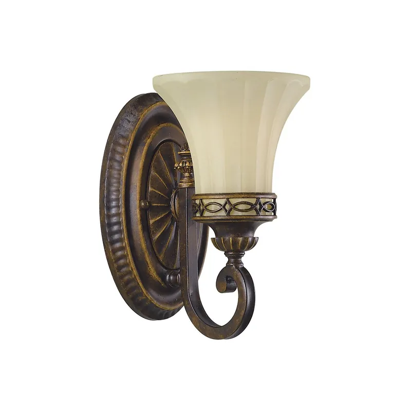 Must-Have Elstead Lighting Drawing Room Wandleuchte 1-Light Wallnuss Braun E27