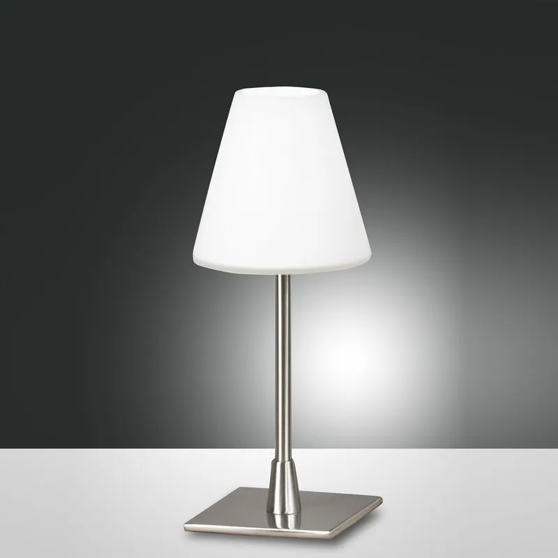 Billig FABAS LUCE No. 3568-30-178 Tischleuchte LUCY nickel satiniert