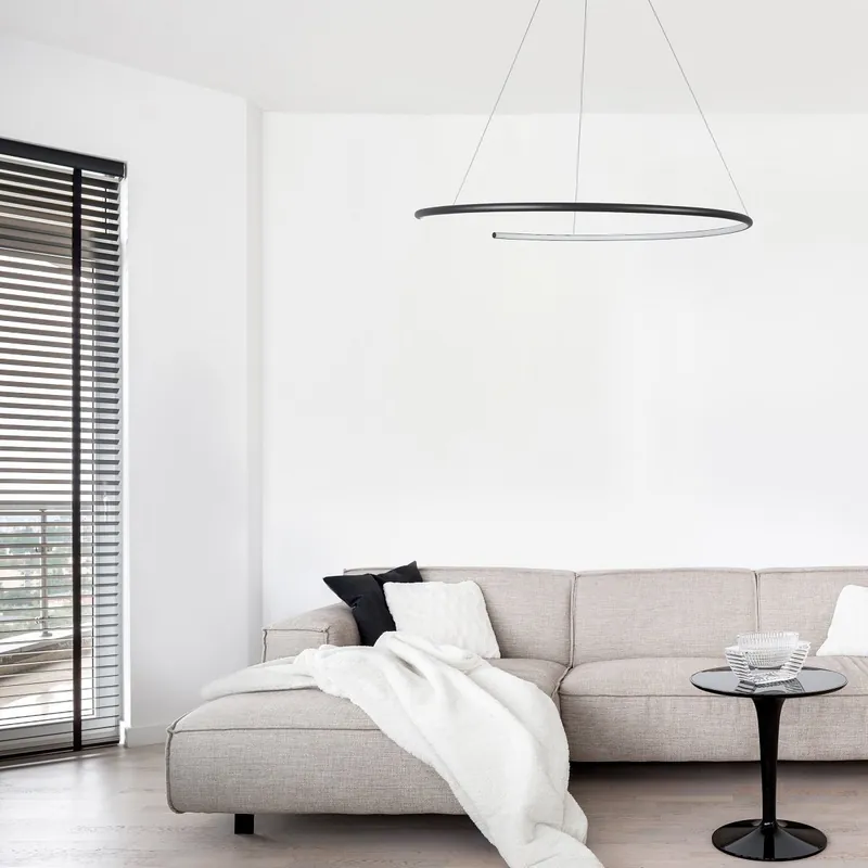 Nova Luce 9010023 BREDA LED Pendelleuchte 70cm 3000K Schwarz Preiswert