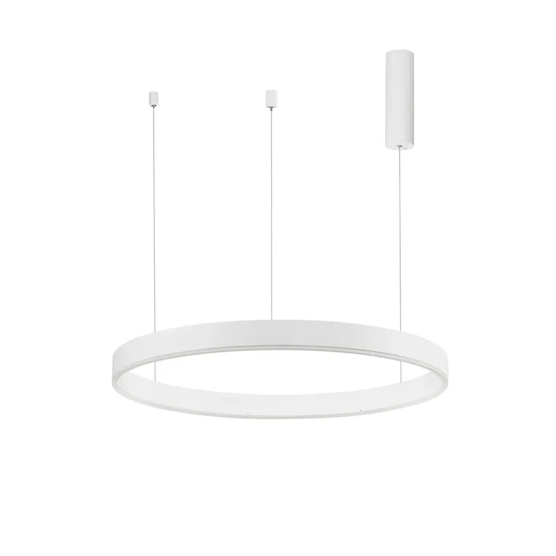Nova Luce 9190748 MOTIF LED Pendelleuchte 80cm 3000K Weiss dimmbar Neu Im Sortiment