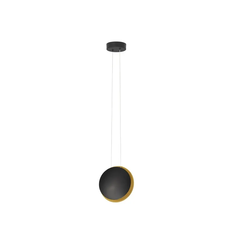Angebot Nova Luce 9695248 SHELL LED Pendelleuchte 20cm 3000K Schwarz Gold
