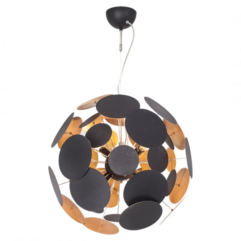 By Rydéns 4200350-4007 Pendelleuchte Planet 50 cm schwarz gold matt Must-Have