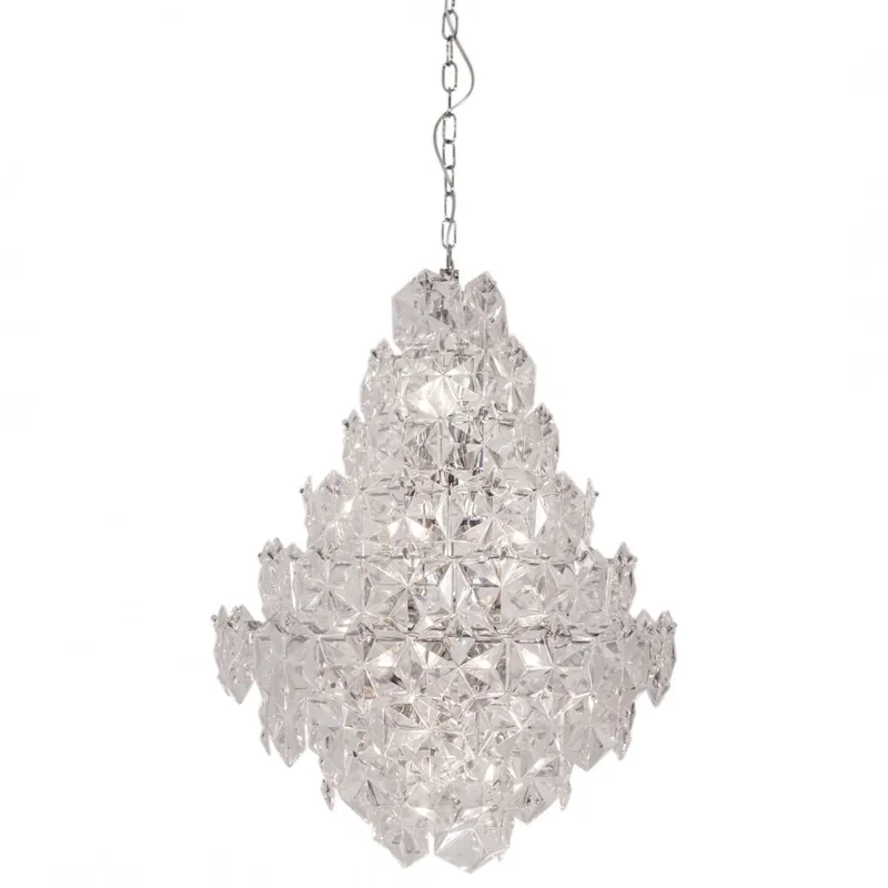By Rydéns 4200940-6510 Pendelleuchte Monarque Grande 57 cm Chrom klar Highlight