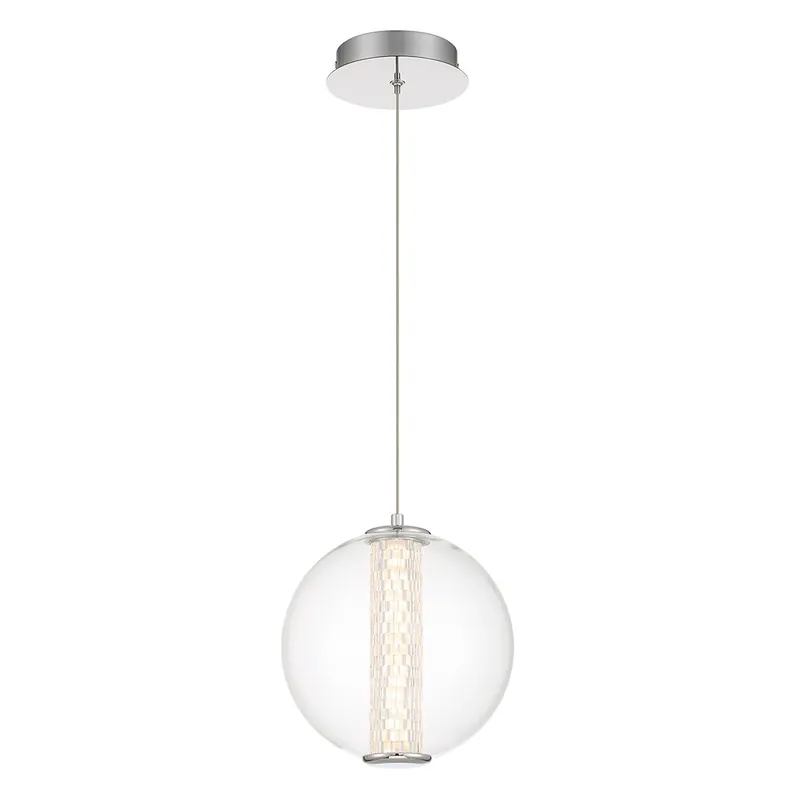 Elstead Lighting LED Pendelleuchte Atomo 1-flammig chrom poliert 3000K Markenware
