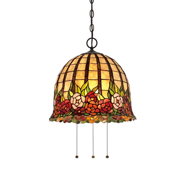 Elstead Lighting Rosecliffe Pendelleuchte 3-Light Tiffany-Stil Bronze E27 Direkt Vom Hersteller