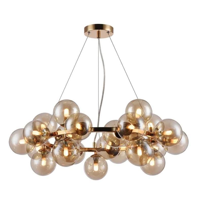 Maytoni Pendelleuchte Dallas 25-flammig goldfarben bernstein Markenware