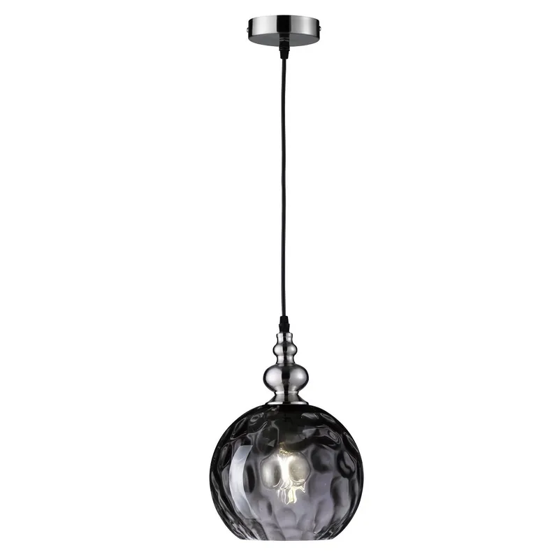 Knallerangebot Fischer & Honsel 69566 Pendelleuchte Uller schwarz rauchfarben 20 cm