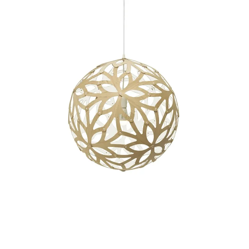 David Trubridge Floral Pendelleuchte Ø 60cm weiß 1 Seite Top-Preis