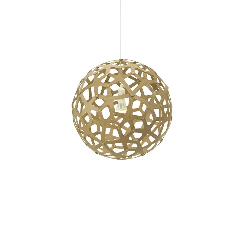Expressversand David Trubridge Coral Pendelleuchte Ø 40cm bambus