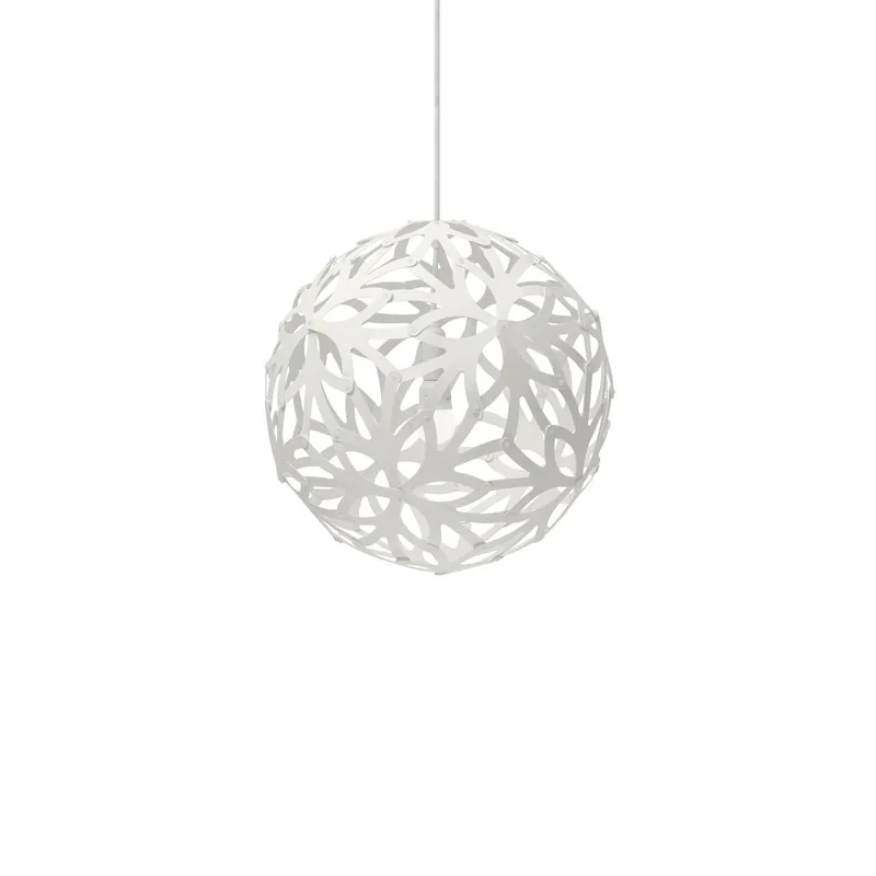 David Trubridge Floral Pendelleuchte Ø 40cm weiß 2 Seiten Sale