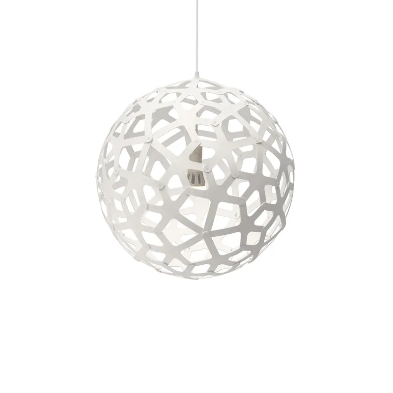Bestpreis David Trubridge Coral Pendelleuchte Ø 80cm weiß 2 Seiten