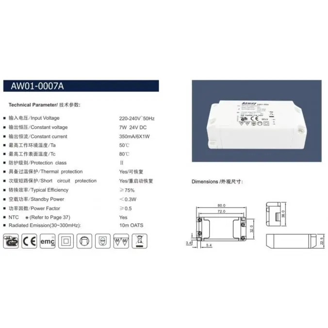 Bestseller LED Driver Anway electric (Ersatzteil)