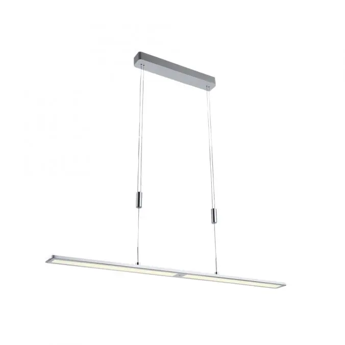 LED Pendelleuchte, aluminiumfarben, höhenverstellbar, dimmbar, modern Ausverkauf