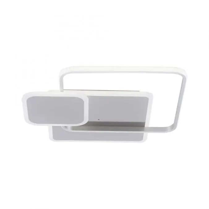 LED Deckenleuchte, stahlfarben, modern, Lichtfarbensteuerung, dimmbar Echt