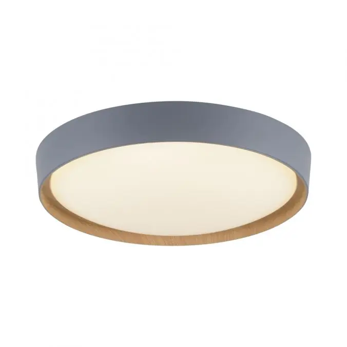 Preiswert Paul Neuhaus Q EMILIA Deckenleuchte Smart Home grau matt farbig Holzoptik dimmbar