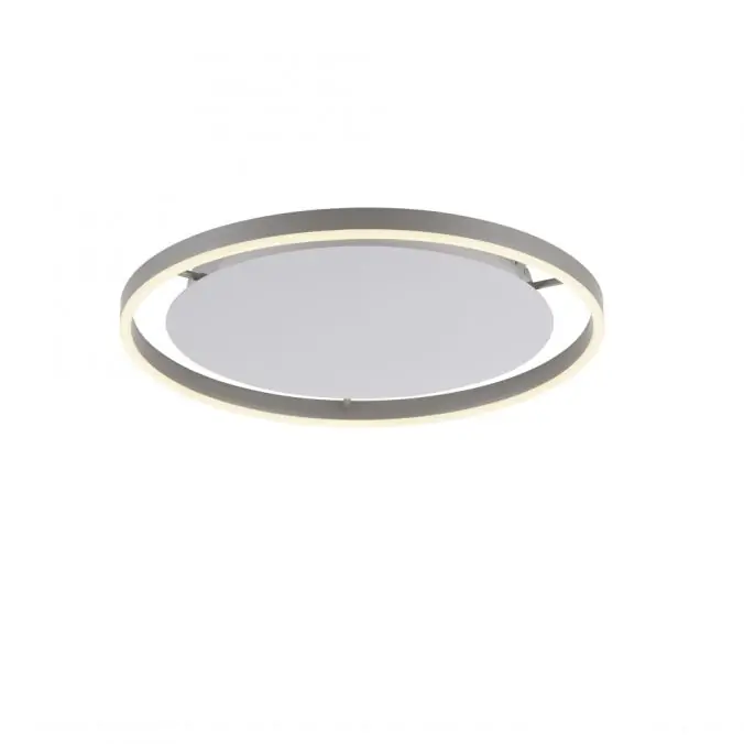 Jetzt Kaufen LED Deckenleuchte, dimmbar, aluminium, rund 50cm, warmweiß