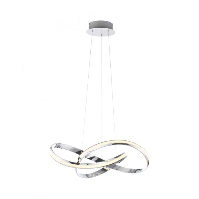 Begrenztes Angebot LED Pendelleuchte chrom dimmbar Memoryfunktion modern