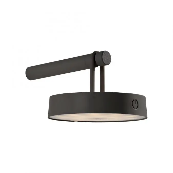 Kracherpreis LED Akku Wandleuchte schwarz dimmbar per Touch IP44 Memoryfunktion