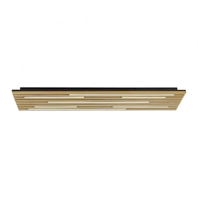 Neu Im Sortiment Paul Neuhaus LED Wand-Deckenleuchte Q-AKUSTIK Holz-natur Smarthome