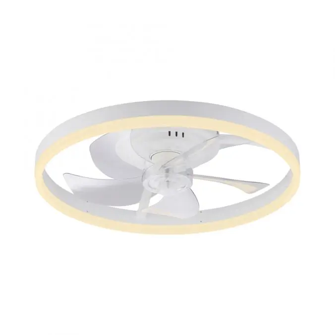 JUST LIGHT LED Deckenleuchte mit Ventilator RITA weiss Fernbedienung und Memory Preisreduziert